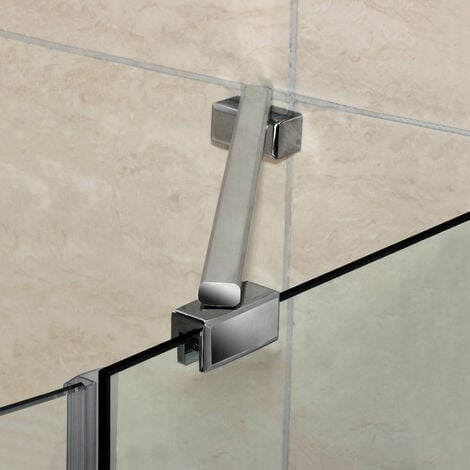 80 x195cm Duschabtrennung Nischentür Schwingtür 6mm NANO Glas