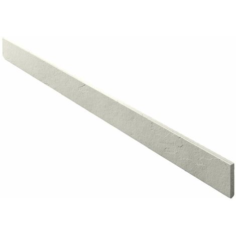 Plinthe pour receveur de douche Poalgi, blanc Marfil, L.9 x l.100 cm, finition ardoise (1/5)