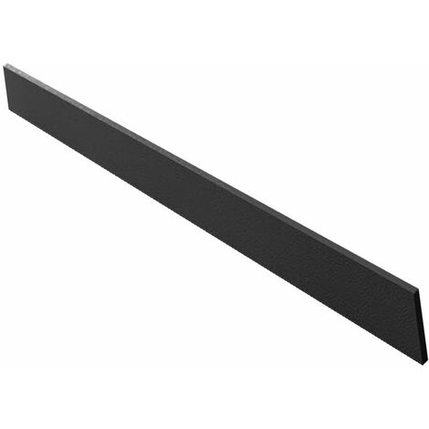 Plinthe pour receveur de douche Poalgi, noir Antracita, L.15 x l.180 cm, finition sable
