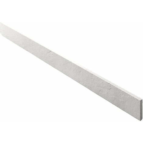 Poalgi – Plinthe de finition pour receveur de douche – Résine blanche – Longueur 100 cm – Épaisseur 0,6 cm – Finition ardoise (1/5)