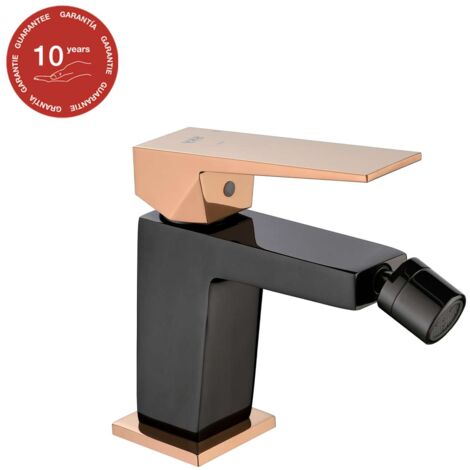 Mitigeur de bidet SKY BATH noir cristal et or rose PVD série INFINITE (1/5)