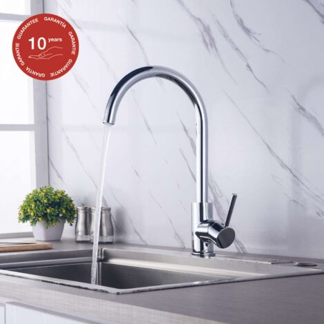 Mitigeur de cuisine bec haut SKY BATH chromé Inox S304 série ORIGIN (1/5)