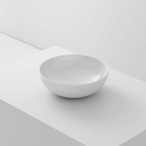 Lavabo à poser BOL32 céramique 32,5x14,5x32,5 cm blanc (1/5)