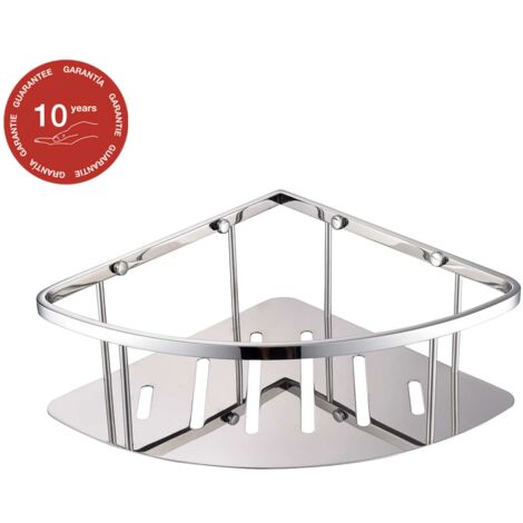 Etagère de douche d'angle chromé Inox S304 SKY BATH