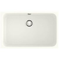 POALGI Fregadero de cocina 1 seno 70x40cm bajo encimera blanco RocStone Modelo Gandia