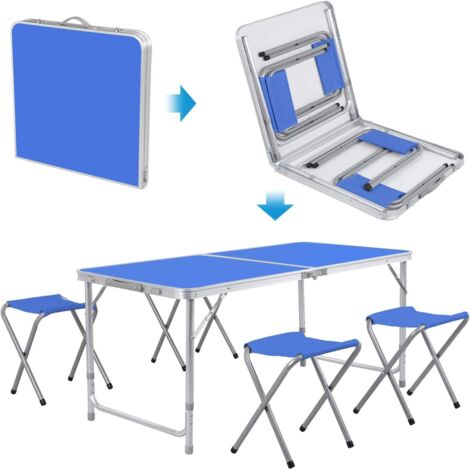 Table Pliante Camp Field 1.2 M - Portable Intérieur/extérieur - Pique-nique Camping Fête