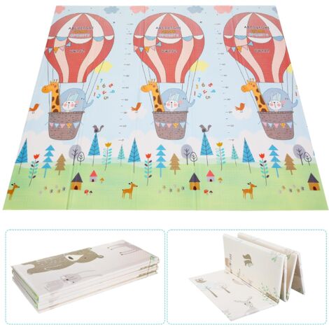 TLGREEN Tapis de Jeux Bébé, 180 x 160 cm x 1 cm, XXL,Tapis sol Enfant, Pliable, Non Toxique, Tapis jeu Enfant Sans Odeur, Tapis sol Bebe en Mousse XPE, Antidérapant, Imperméable des Deux Côtés