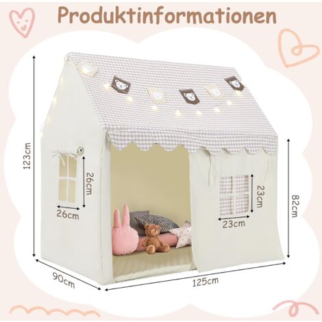 Wilwolfer Tente De Jeu Enfants Grande Maison De Jeux Intérieur Extérieur - Idéal Anniversaire Garçons Filles
