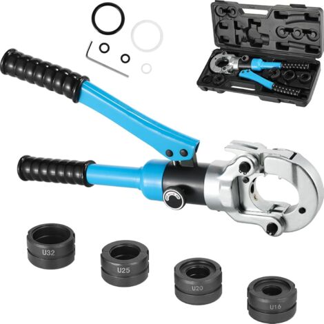 Pince a Sertir Multicouche U,Sortie 8T, Tubes en Aluminium-Plastique/Pex/PB,Pince à Sertir avec Tête Rotative à 360° et Poignée Ergonomique en Caoutchouc,Pour Raccords sur Tubes: U16, U20, U25, U32 (1/5)