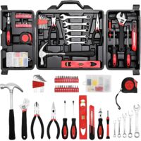 Mallette à Outil, Caisse à Outil Complète 147 Pièces Portable Boîte à Outils, Caisse a Outil,Usage Domestique ou du Travail