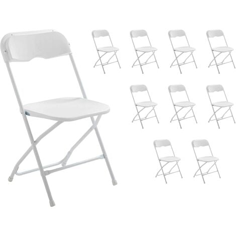 Set di 10 sedie pieghevoli
