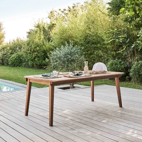 Spetebo Tavolino Tucson in legno di eucalipto – 44 x 44 cm – Tavolo da giardino in legno massiccio FSC oliato – Tavolo da balcone in legno rettangolare massiccio