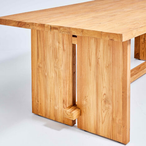 Tavolo in teak riciclato massiccio 240 x 100 cm