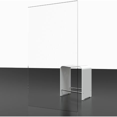 Pare-baignoire pliant, verre 5 mm, paroi de baignoire 1 volet Capri, écran de baignoire pivotant Schulte, Verre transparent, profilé alu argenté, 70 x 120 cm