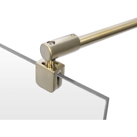 Paroi de douche à l'italienne, profilé noir à clipser, paroi fixe Walk In style industriel, NewStyle Atelier Schulte, verre 6 mm 90 x 200 cm