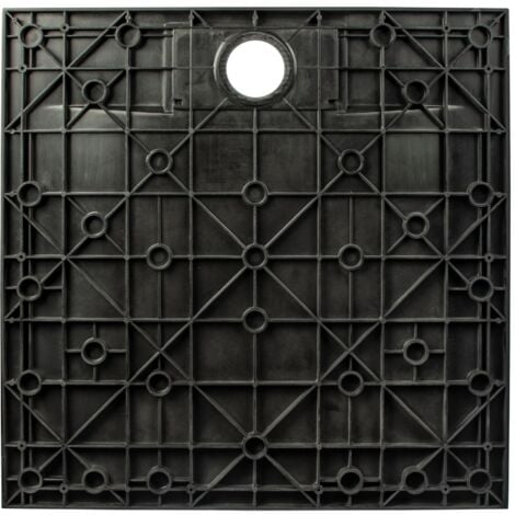 Receveur de douche de plain-pied, décor effet Pierre anthracite, ultra léger, recoupable, Schulte, 90 x 160 cm