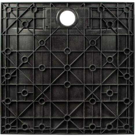 Receveur de douche de plain-pied, décor effet Pierre anthracite, ultra léger, recoupable, Schulte, 80 x 140 cm