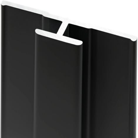 Profilé de jonction pour panneau mural de douche, DécoDesign, Schulte, Noir, 210 cm