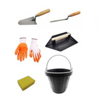 Bausatz 6 Zubehör - Eimer, Schwamm, Kelle, Schaufel, Handschuhe - JR MACKITPRO