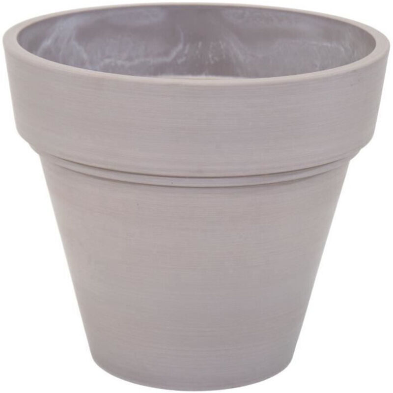 Plant pot Mega Collections Ecostone Planter Brown Taupe Plastic Recycled 55 x 51 cm