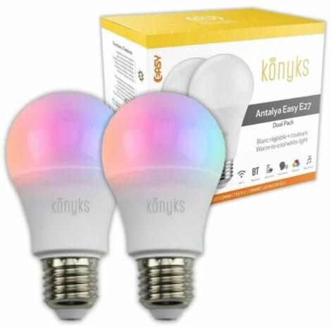Konyks Antalya bombilla LED conectada RGB pack doble (1/4)