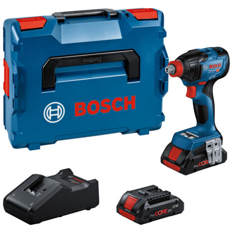 ATORNILLADOR GDX 18V Bosch Professional + 4 baterías de 4 Ah + cargador, entregado en L-BOXX