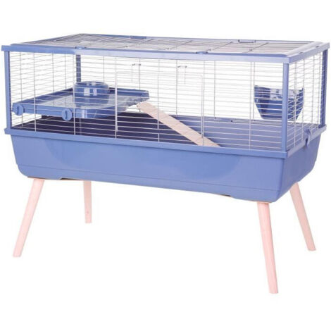 Jaula elevada para roedores - Zolux - Néolife - Para cobayas - 99 x 54 x 79 cm - Azul