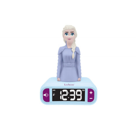 Despertador con Luz Nocturna 3D Lexibook Frozen Elsa y efectos de sonido (1/5)