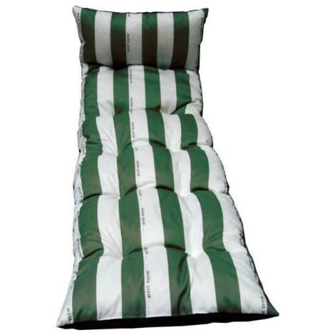 JARDIN PRIVE Bain de soleil Flocons Cancale Jp - 180 x 56 x 10 cm - Vert (1/2)