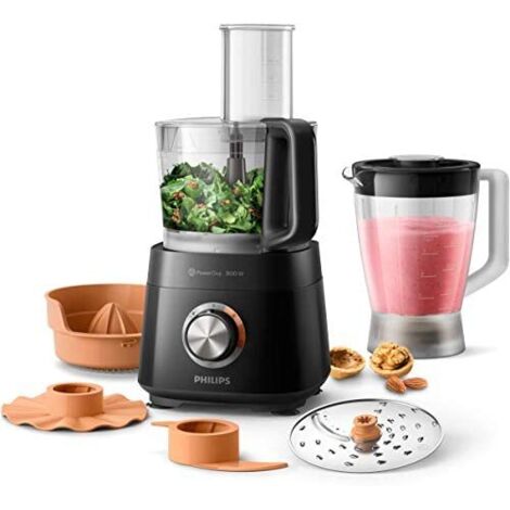 PHILIPS HR7510/10 Robot Compact Viva Collection - 800W, con blender de 1L y exprimidor (1/5)