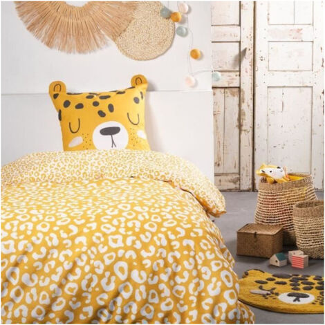 Ropa de cama infantil TODAY Funny - 140x200 cm - 100% Algodón - estampado Leopardo