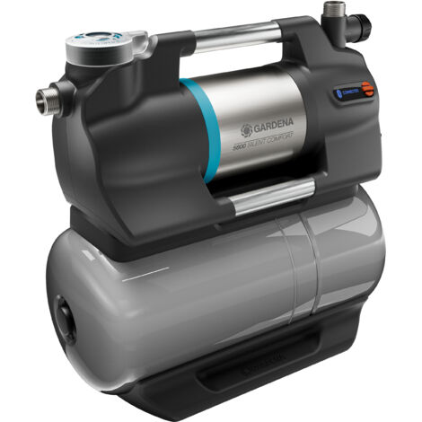 GARDENA Grupo a presión de agua calderín 5600 SilentComfort, bluetooth, muy silenciosa, potencia 900W, 5600 l/h, 4,7 bars, altura extracción máxima 47 m, para uso doméstico y jardín, IPX4 (09067-20)