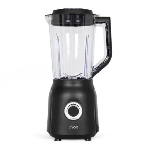 Licuadora - LIVOO - 1,5 L - 600 W - 22.000 revoluciones/min - 2 velocidades - Negro (1/5)
