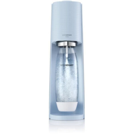 máquina de carbonatación de agua + botella de 1l + 1 cilindro - azul pastel - 1012811333 - sodastream -