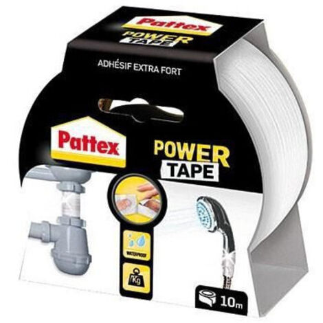 PATTEX Adhesif super puissant Power tape - Blanc - 10 m