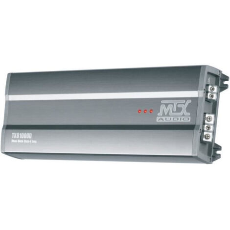 MTX TX81000D Amplificateur 12V Bloc Mono Classe-D 1x1000W RMS en Aluminium (1/3)