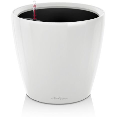 Jardiniere - Classico premium LS 28 - Kit complet - Blanc brillant - 7 L - LECHUZA