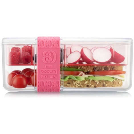 Lunch box compartimentée - BODUM - Topee - avec couverts - Bubblegum (1/3)