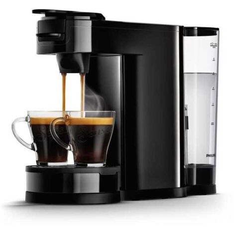 Philips Senseo Switch HD6592/84 Machine à Café 2-en-1 Dosettes Et Filtre - Rouge Monzarot, Réservoir 1L, Jusqu'à 7 Tasses