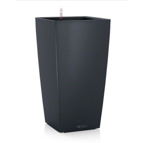 Jardiniere - LECHUZA - Cubico Color 30 - Ardoise - Systeme de sous-irrigation - Résistance au gel