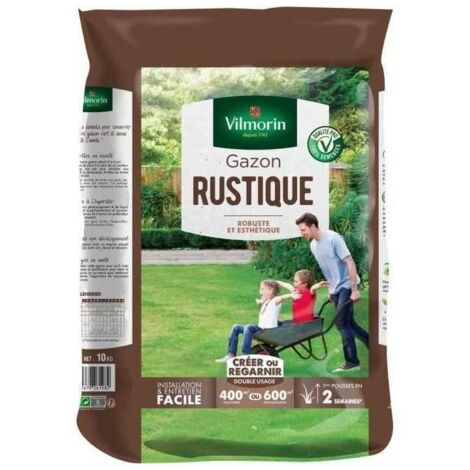 Vilmorin Soin Regarnissage Universel 2 En 1 - Semences De Gazon + Fortifiant Naturel - Rénovation Facile Des Gazons Abîmés - Levée Rapide Et Enracinement Profond - 1 Kg