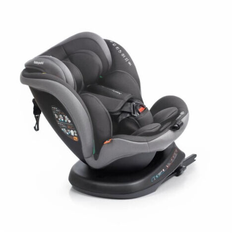 Seggiolino auto - BABYAUTO - RODIA - Gruppo 0/1/2/3 - 40 / 150 cm - I-Size Plus - Isofix - Girevole - Reclinabile - Riduttore - Grigio