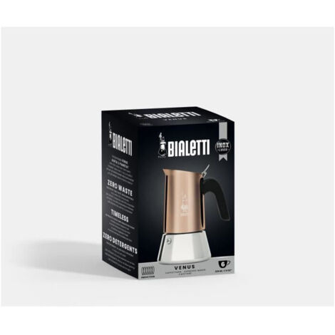 Cafetiere italienne - BIALETTI - NEW VENUS - 6 tasses - 0,24 L - Cuivre