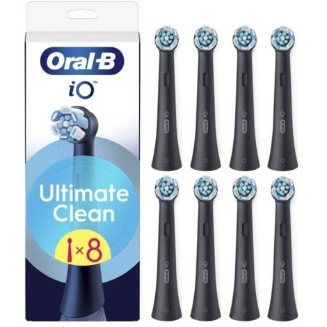 Recambios ORAL-B - iO Ultimate Clean - Paquete de 8 - Negro (1/5)