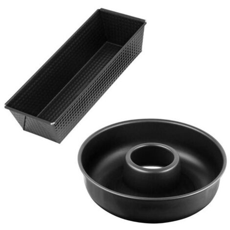 Set de moldes para bizcochos y savarín - ZENKER - Black Metallic - 30,5 x 11,5 cm y 28 cm (1/5)
