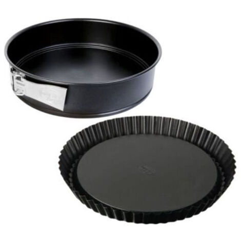 Duo Moule a tarte renversée et moule a manqué a charniere - DR oeTKER - Tradition - 28 et 26 cm (1/4)