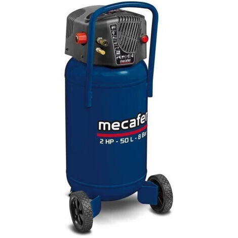 Compresor vertical - MECAFER - 425790 - 50 L - Azul coaxial - Sin aceite