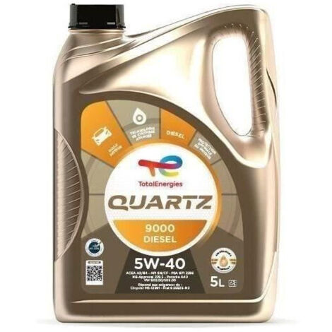 Aceite de Motor para Coche Total QUARTZ 9000 5 L Diesel 5W40