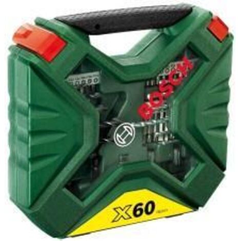 Bosch X-Line Juego de Brocas y Puntas Negro 60 piezas