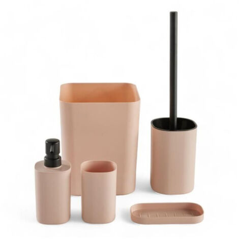 Set de Baño TODAY HOY Rosa Plástico Moderno (5 Unidades) (1/2)